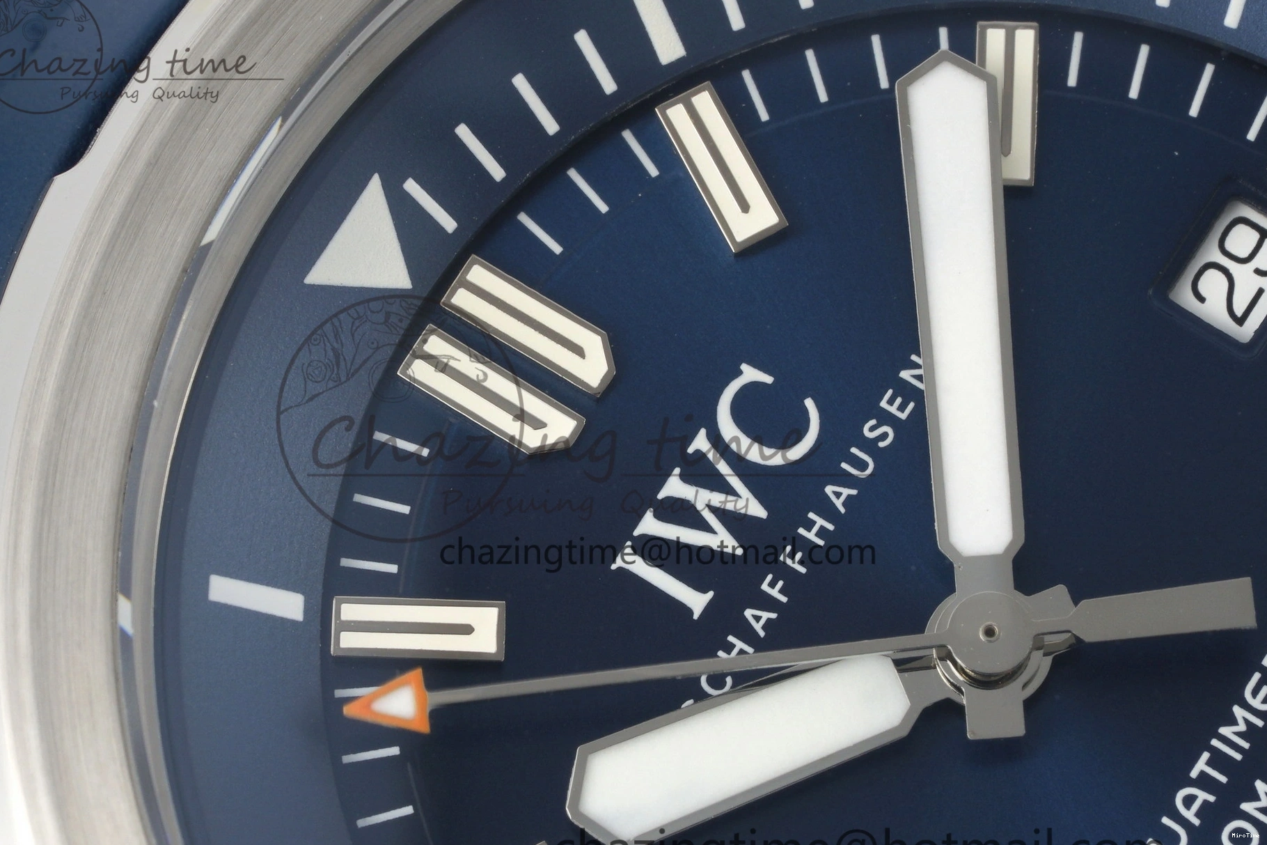 MIROTIME 0106 WellDesigned Aquatimer Automatic SS RSF 1:1 Best Edition Blue Dial on Blue Rubber Strap A 7057